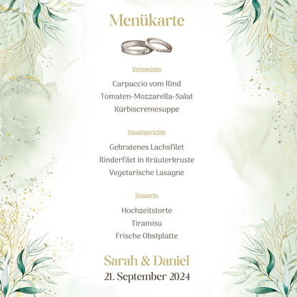 Karty menu & karty napojów – personalizowane